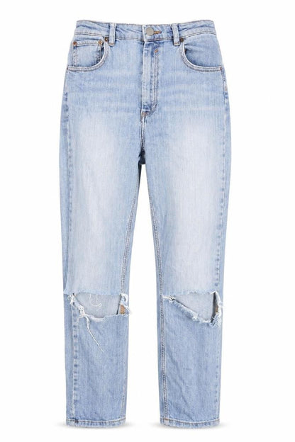 Womens UK Size 8 ASOS Regular Fit Mom Blue Jeans