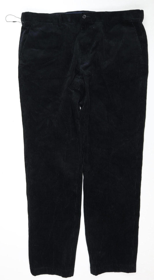 Marks and Spencer Men's Black Corduroy Trousers
