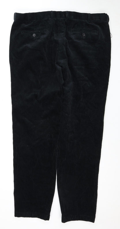 Marks and Spencer Men's Black Corduroy Trousers