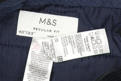 Marks and Spencer Men's Black Corduroy Trousers
