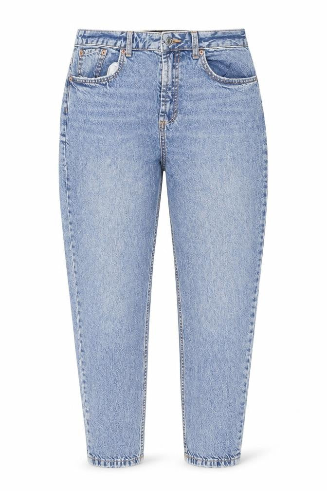 Womens UK Size 4 ASOS DESIGN Regular Fit Tapered Blue Jeans