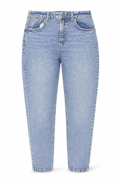 Womens UK Size 4 ASOS DESIGN Regular Fit Tapered Blue Jeans