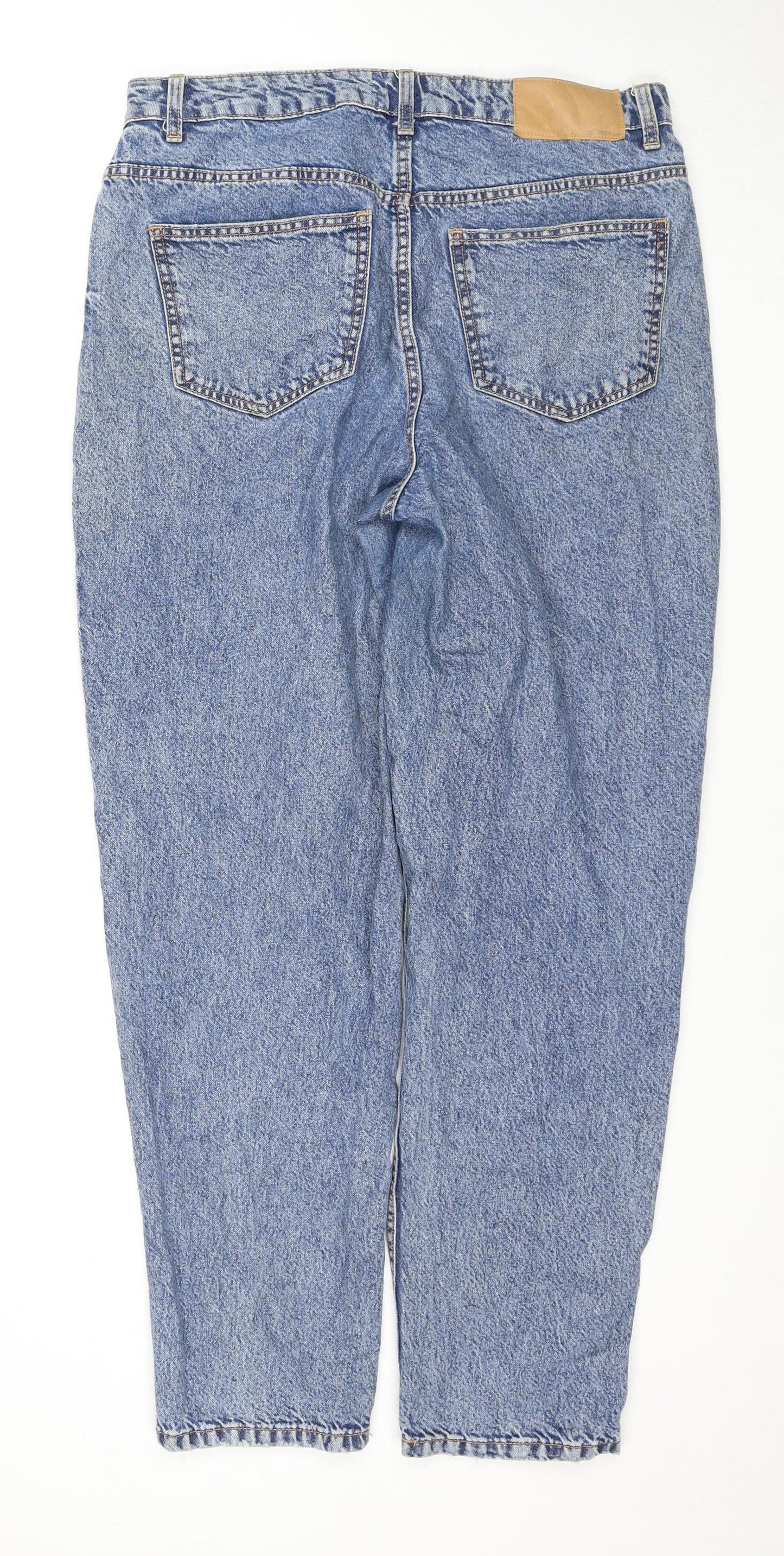 Womens UK Size 4 ASOS DESIGN Regular Fit Tapered Blue Jeans