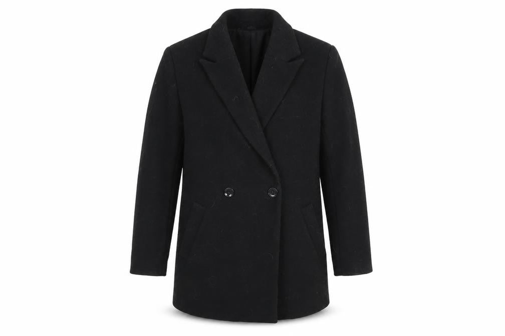 Mens UK Size S H&M Black Overcoat
