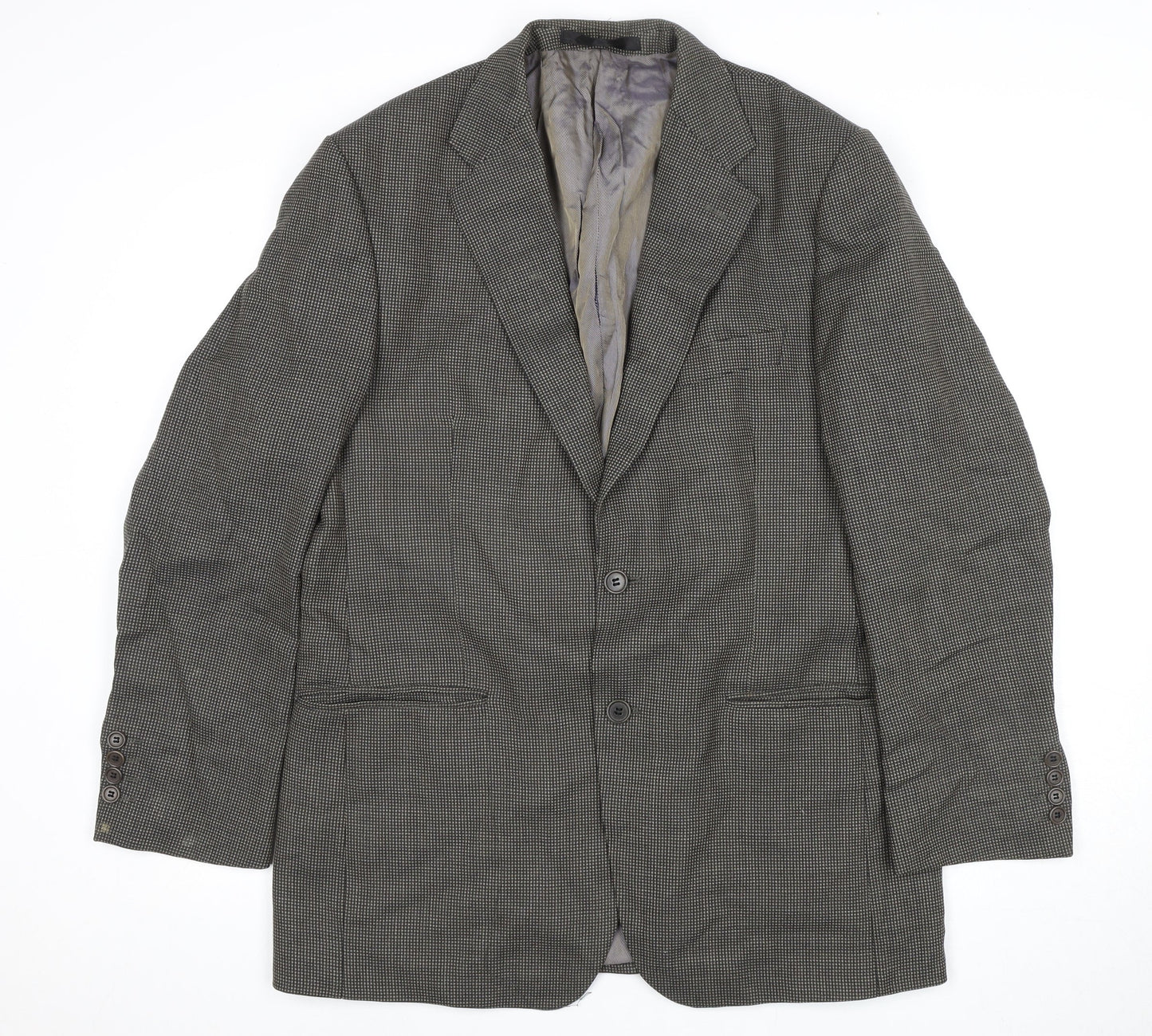 Mens UK Size 42 Impressions Regular Grey Suit Jacket