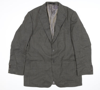 Mens UK Size 42 Impressions Regular Grey Suit Jacket