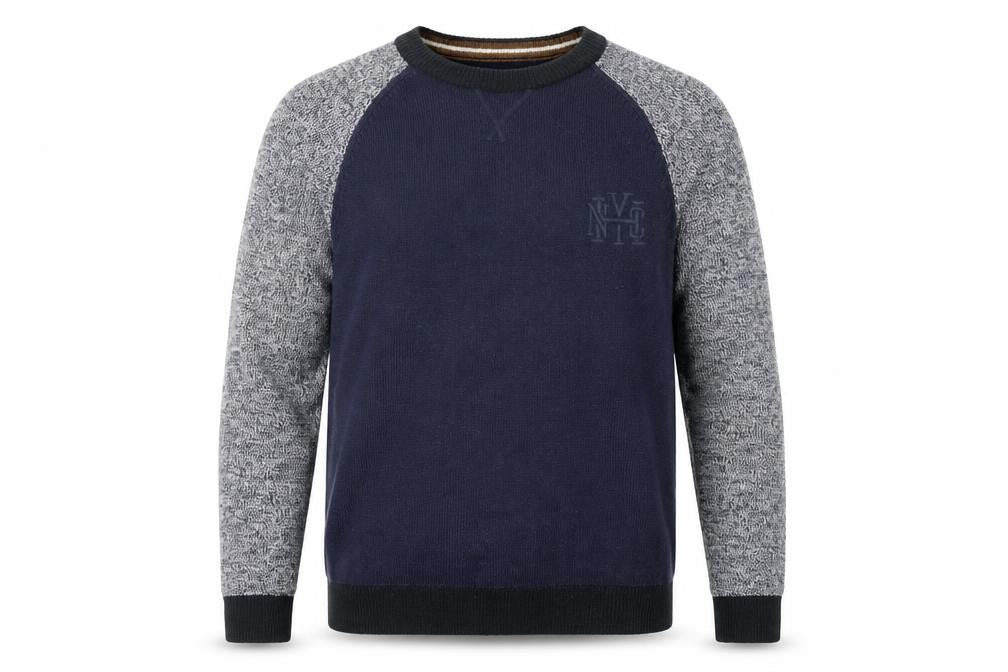 Mens UK Size L C&A Blue Pullover Jumper