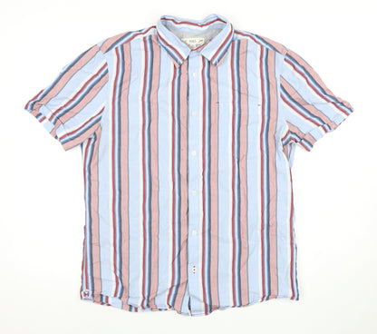 Marks and Spencer Men's Striped Cotton Shirt, L