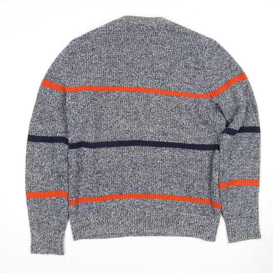 Gap Men's Blue Striped S Pullover Jumper - Casual Knit