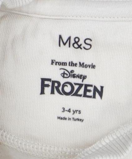 Marks and Spencer Girls Beige Frozen Hoodie Pullover