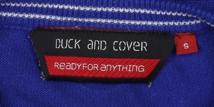 Duck and Cover Men's Blue Pullover Jumper S