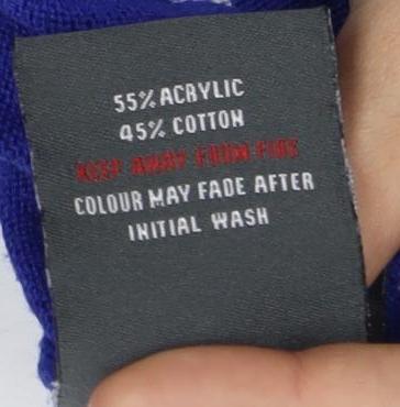 Duck and Cover Men's Blue Pullover Jumper S