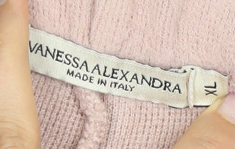 Vanessa Alexandra Women's Pink Knit Trousers XL