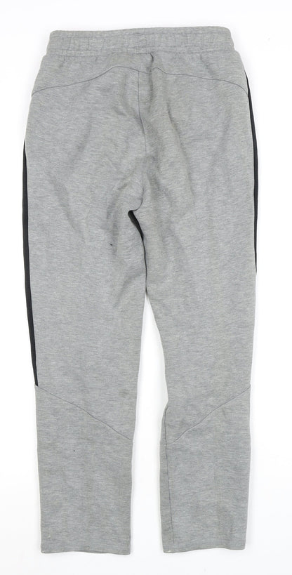 Puma Teens Grey Track Pants 158 Elastic Waist