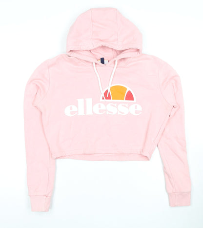 Ellesse Women's Pink Pullover Hoodie, Size 8, Casual Comfort