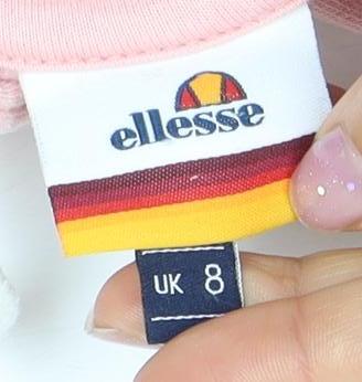 Ellesse Women's Pink Pullover Hoodie, Size 8, Casual Comfort