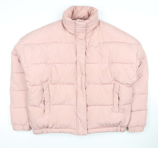 Light Before Dark Women’s Pink Puffer Jacket Small