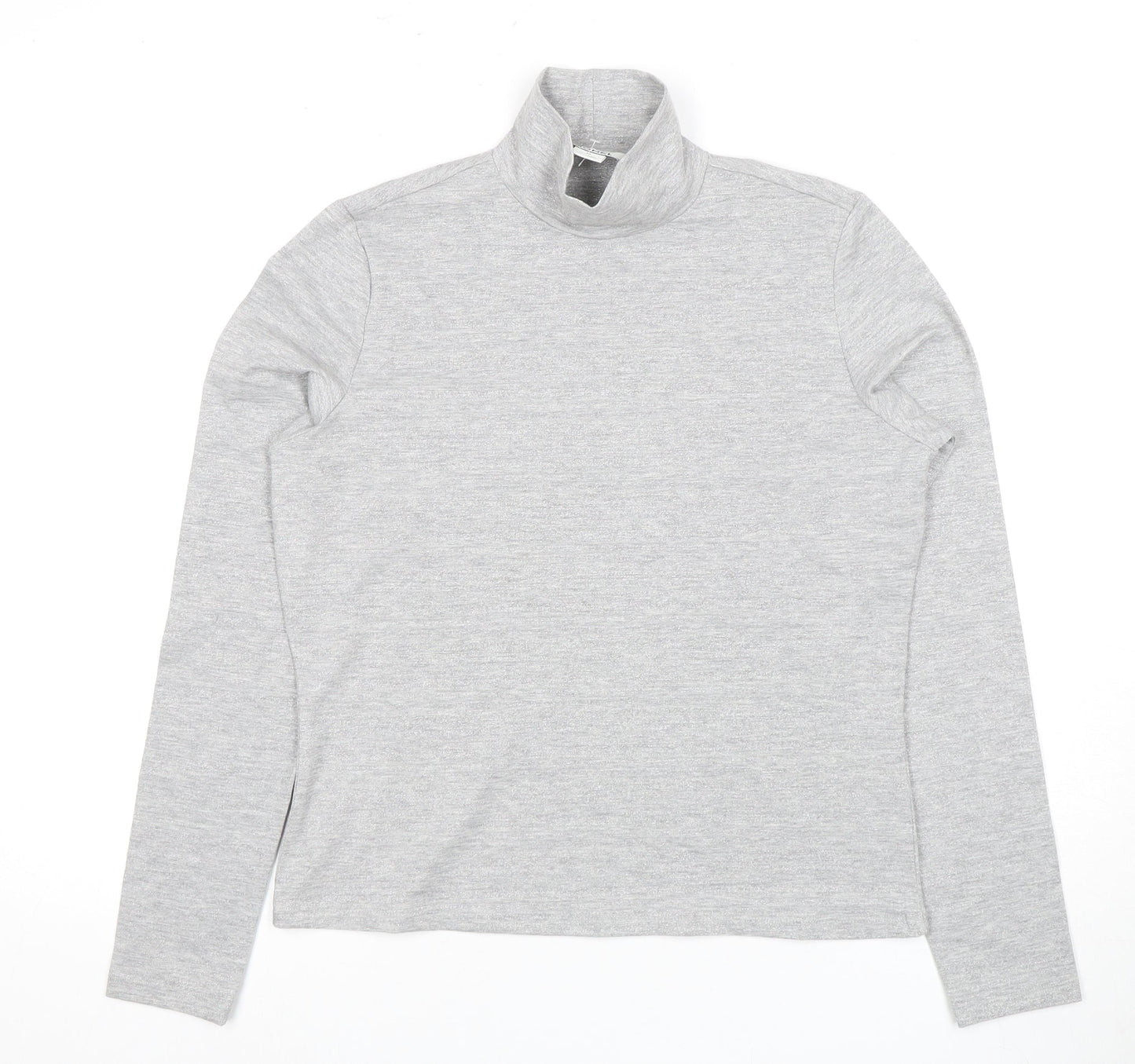 Womens UK Size M Monki Grey Basic T-Shirt