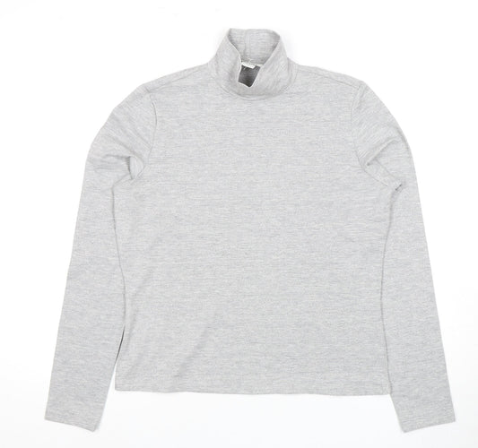 Womens UK Size M Monki Grey Basic T-Shirt