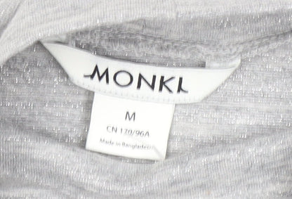 Womens UK Size M Monki Grey Basic T-Shirt