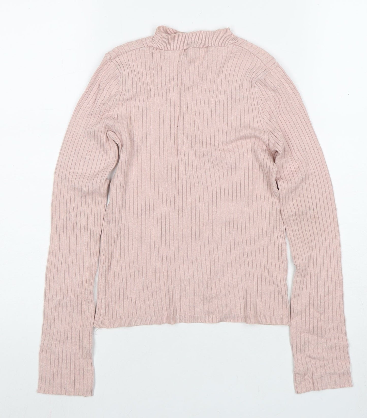 Womens UK Size S Bershka Pink Pullover Jumper
