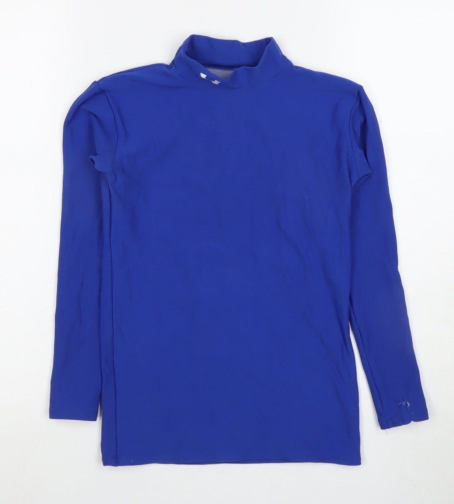 Under Armour Boys Blue Long Sleeve Athletic Mock Neck Top