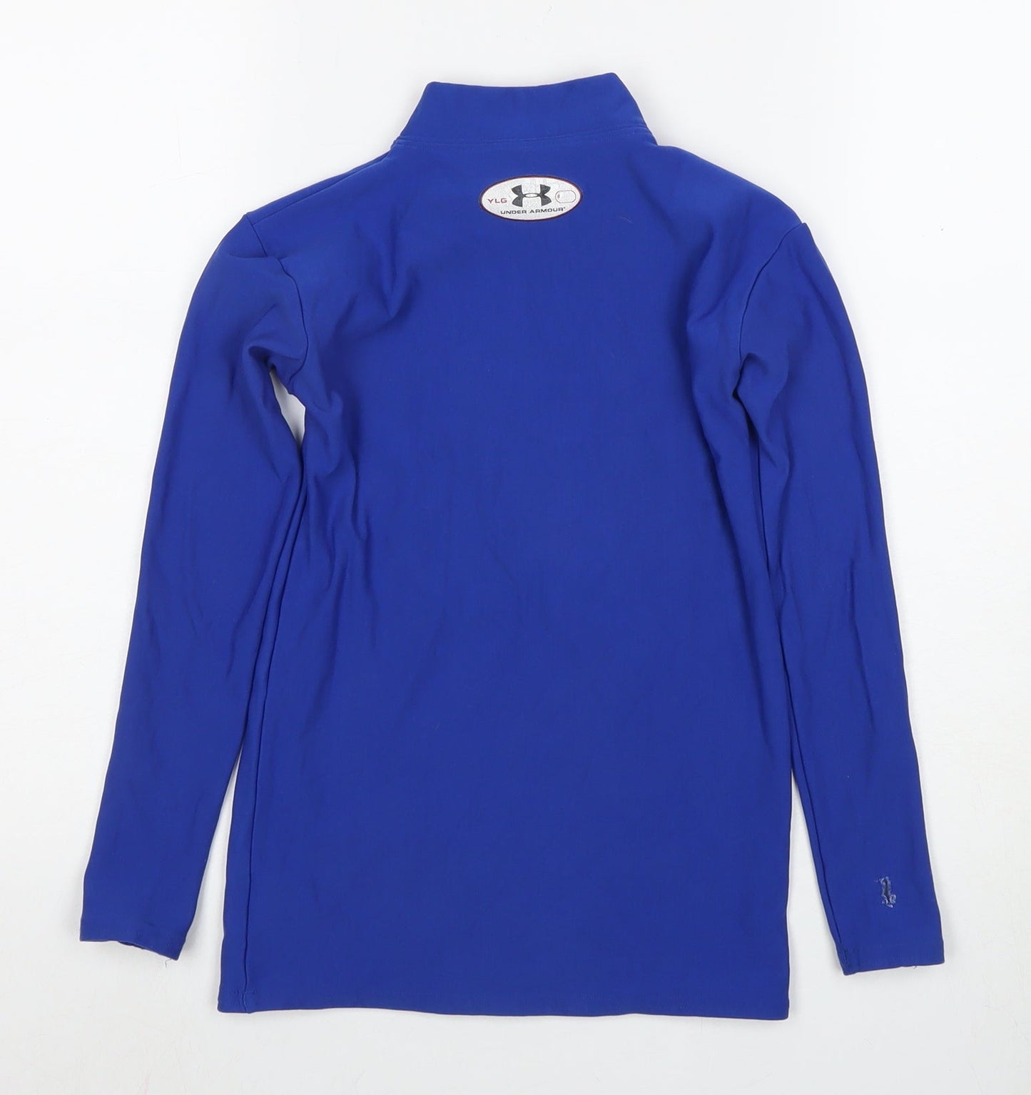 Under Armour Boys Blue Long Sleeve Athletic Mock Neck Top