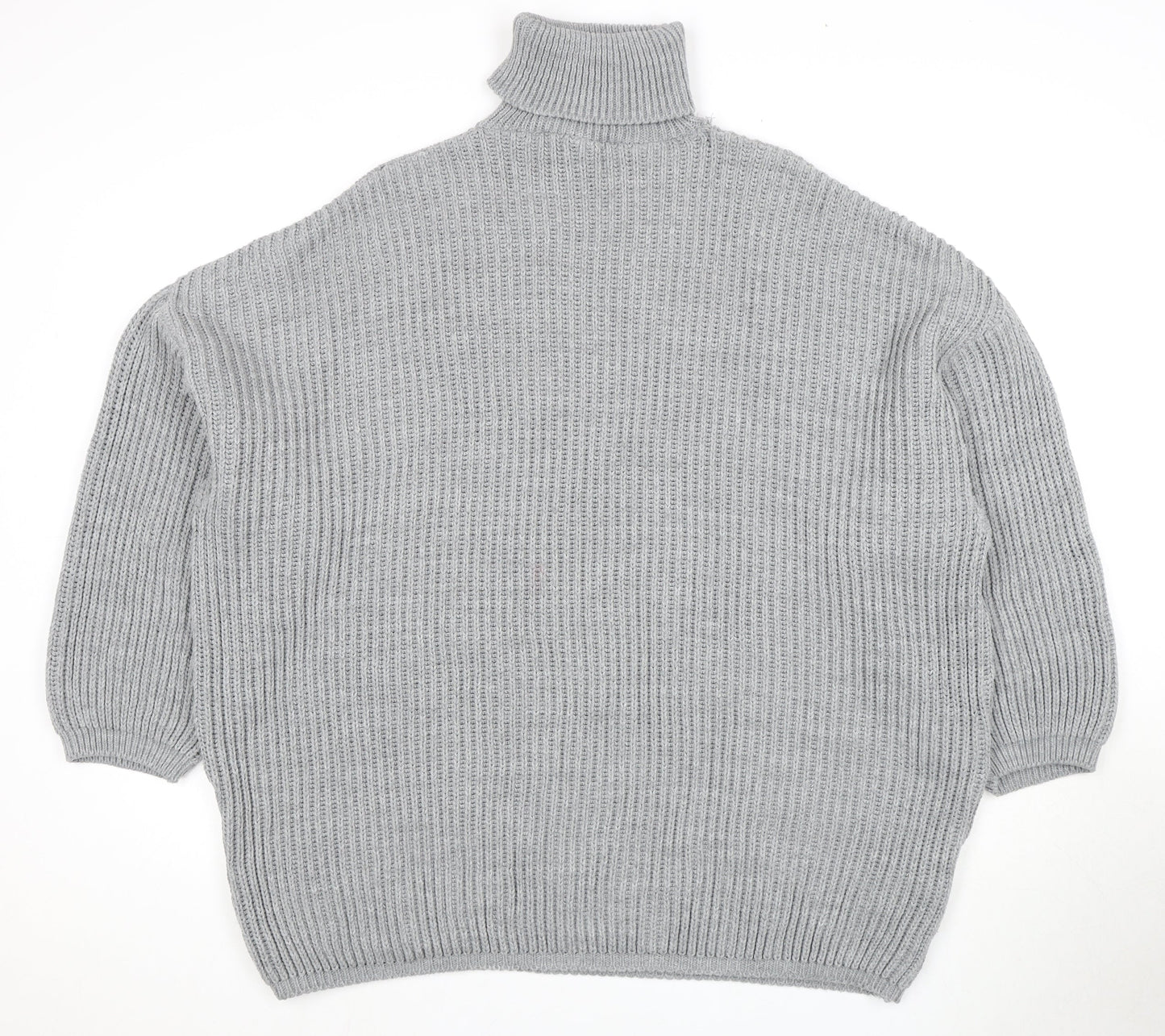 Womens UK Size S PRETTYLITTLETHING Grey Pullover Jumper