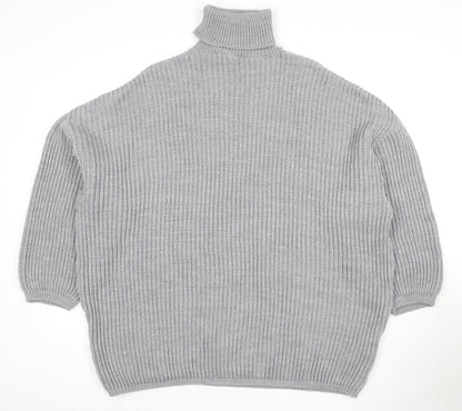Womens UK Size S PRETTYLITTLETHING Grey Pullover Jumper