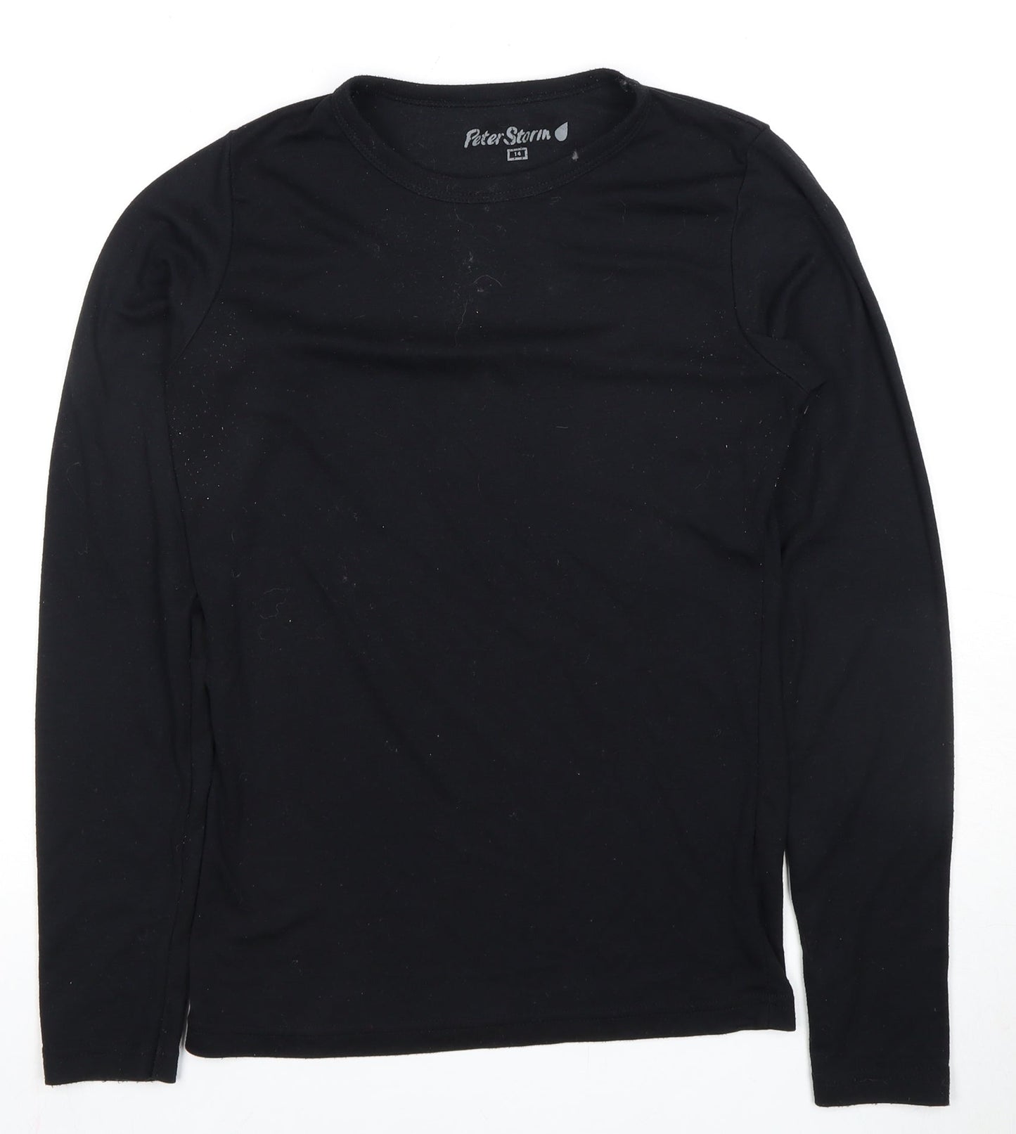 Peter Storm Women's Black Long Sleeve T-Shirt Size 14