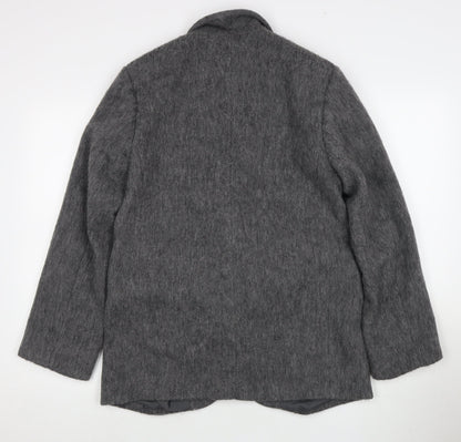 H&M Grey Women's XS Blazer - Classic One-Button Style