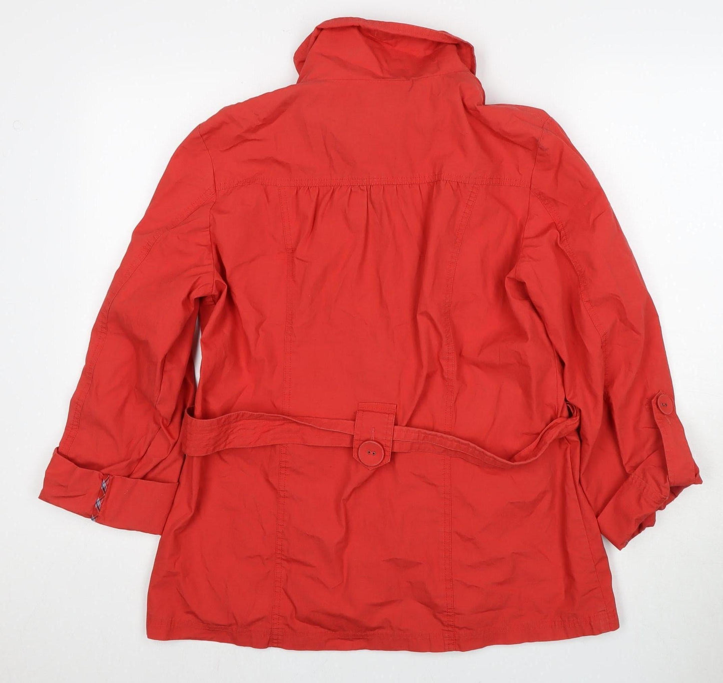 Womens UK Size 14 Marks and Spencer Red Belted