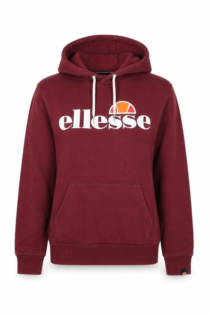 Womens UK Size 8 ellesse Red Pullover Hoodie