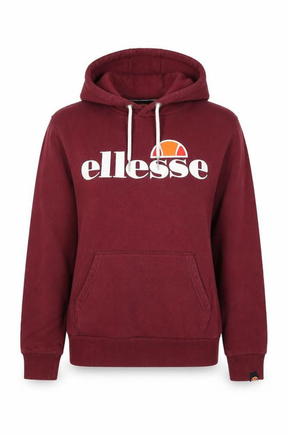 Womens UK Size 8 ellesse Red Pullover Hoodie