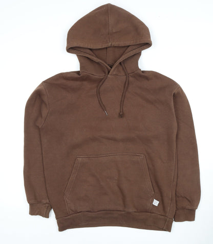 Bershka Unisex Brown Pullover Hoodie Size S