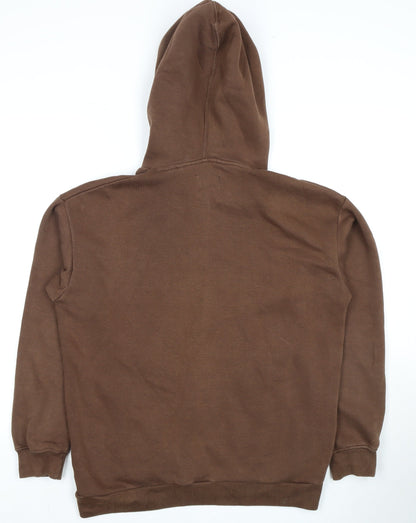 Bershka Unisex Brown Pullover Hoodie Size S