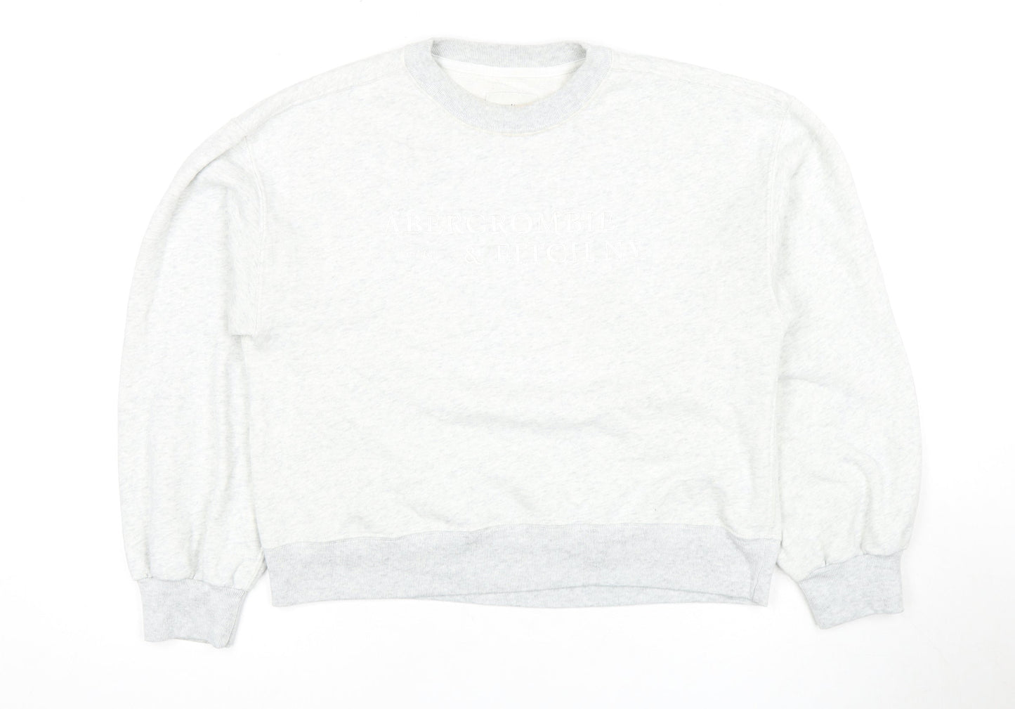 Abercrombie & Fitch Women's White Pullover Sweatshirt S