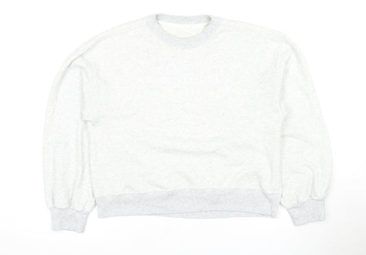 Abercrombie & Fitch Women's White Pullover Sweatshirt S