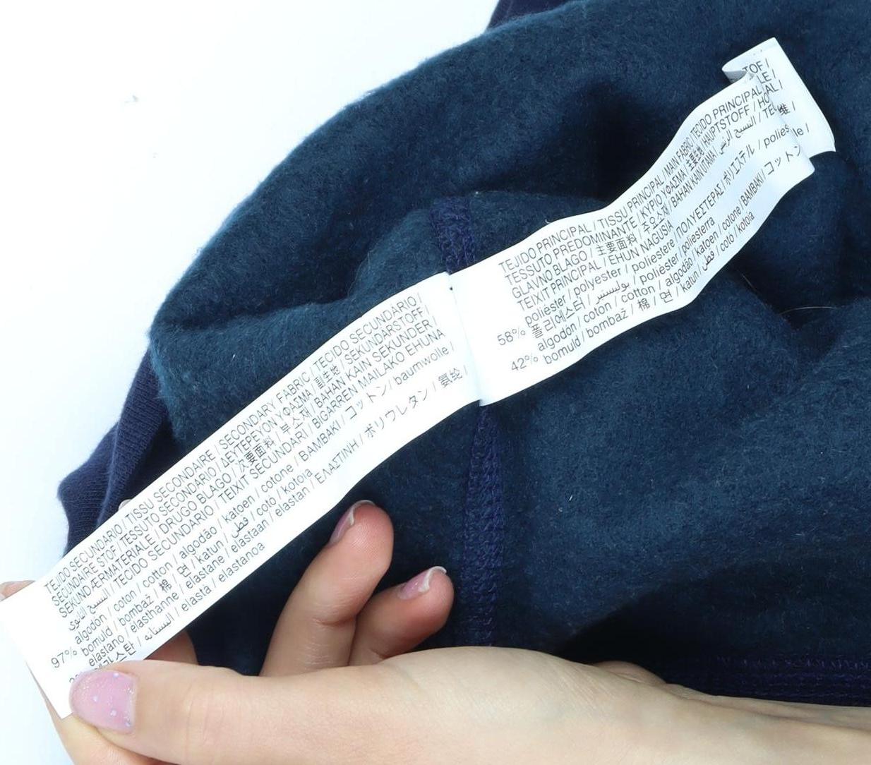 Zara Men's Blue 1/2 Zip Sweatshirt Size S