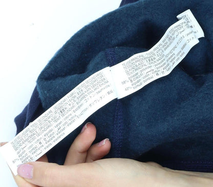 Zara Men's Blue 1/2 Zip Sweatshirt Size S