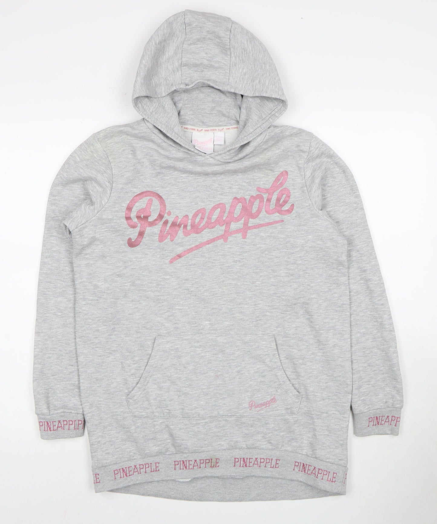 Pineapple Girls Grey Hoodie, 12-13 Years, Dance Print