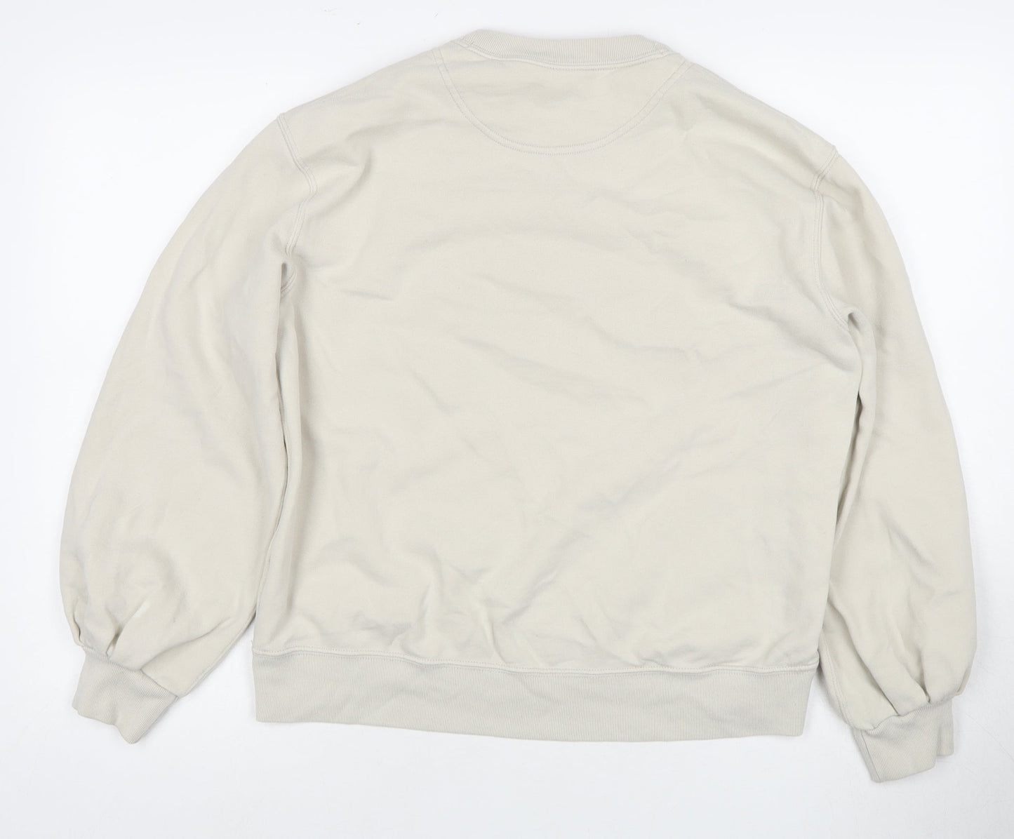 Abercrombie & Fitch Womens Beige Logo Sweatshirt Size S