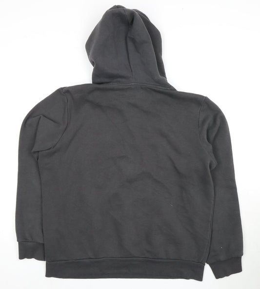 Mens UK Size M JACK & JONES Black Pullover Hoodie