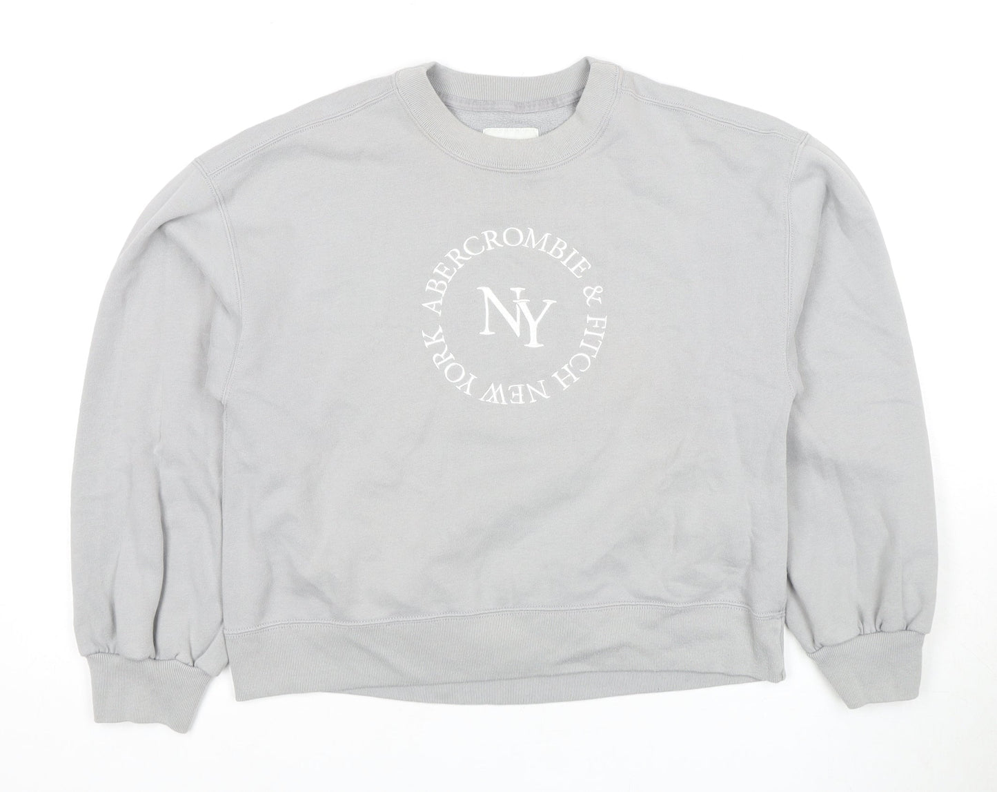 Abercrombie & Fitch Women's Grey Pullover Sweatshirt S