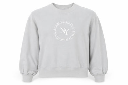 Womens UK Size S Abercrombie & Fitch Grey Pullover Sweatshirt