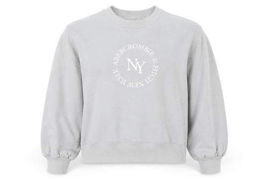 Womens UK Size S Abercrombie & Fitch Grey Pullover Sweatshirt