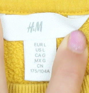 H&M Women's Yellow Chicago Sweatshirt L