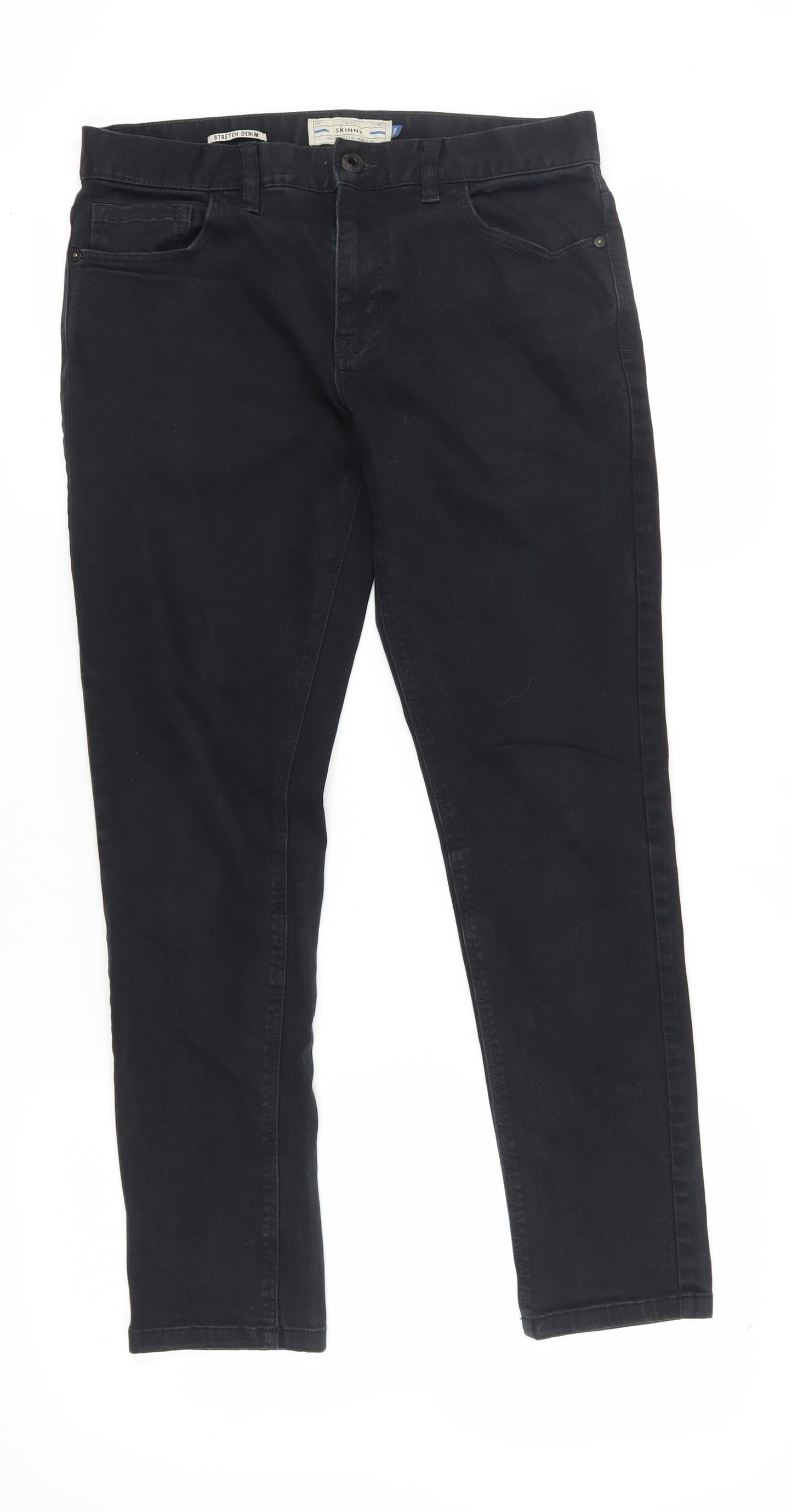 Next Men's Black Skinny Jeans, Size 32 Regular