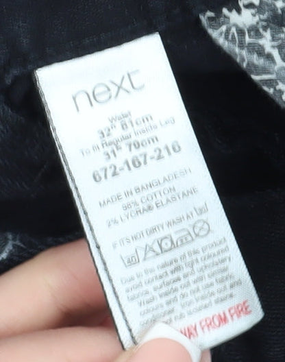 Next Men's Black Skinny Jeans, Size 32 Regular