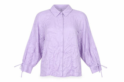 Womens UK Size XS Zara Purple Basic Blouse